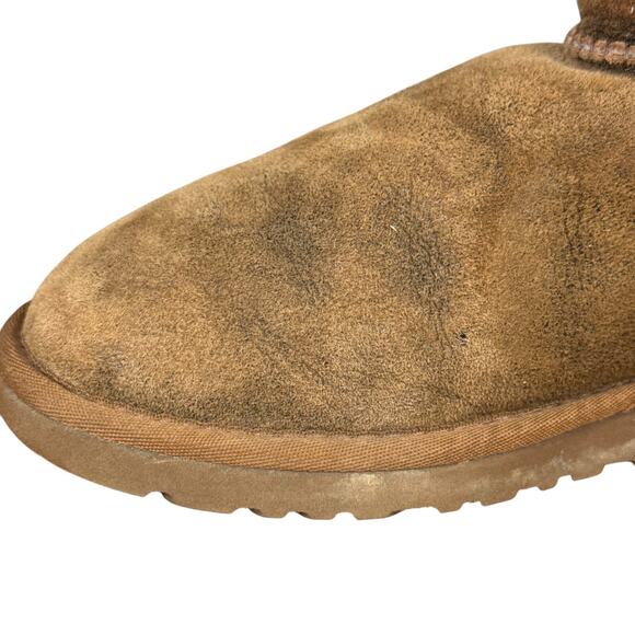 Ugg Bailey Button II Womens Brown Sherpa Wool Lined Winter Boots Sheepskin sz 6 - Picture 5 of 16